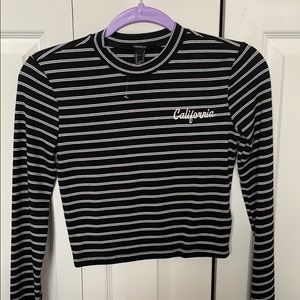 Forever21 Black and white long sleeve shirt
